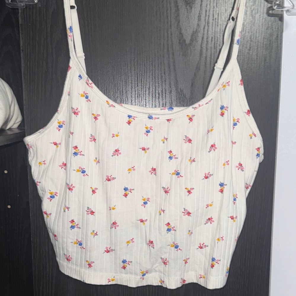 #70 Floral Print Women's Top 17” ptp